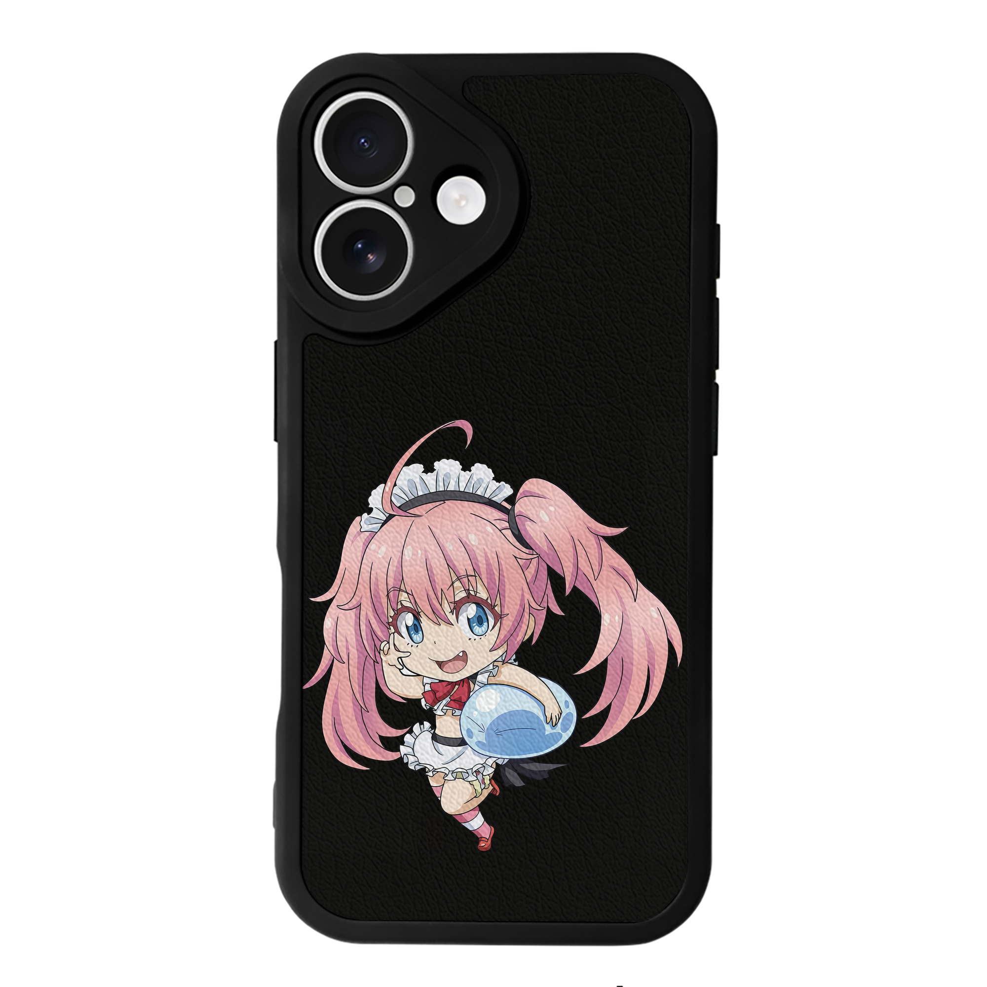 （画像用） 転スラ Regarding Reincarnated to Slime 【iPhone 16シリーズ対応】シリコンスマホケース（レザー調） 材質：シリコン